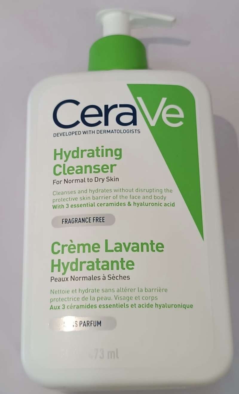 سيرافي غسول كريمي مرطب للوجه والجسم حجم مضاعف Cerave hydrating ( 473 ml)