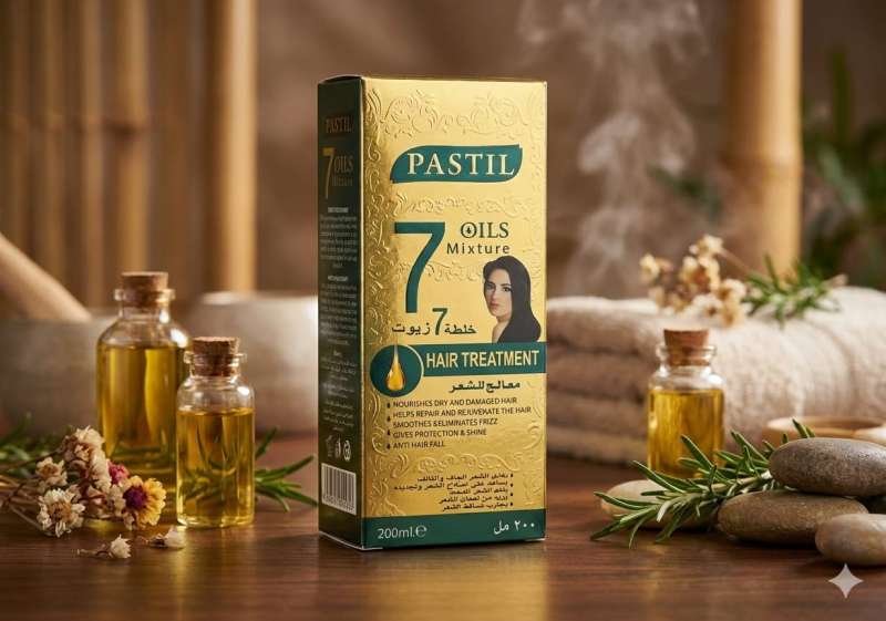 خلطة 7 زيوت لعلاج الشعر من Pastil  الأصلي 