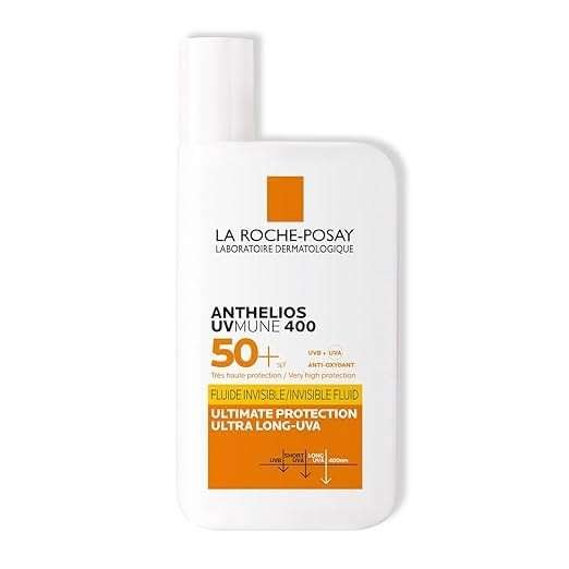 واقي شمس لاروش بوزيه انثيليوس شفاف (+La Roche-Posay Anthelios Invisible Fluid SPF50)