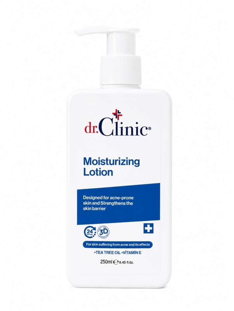 لوشن دكتور كلينك للبشرة المعرضة للبثور وحب الشباب (Dr. Clinic Moisturizing Lotion)