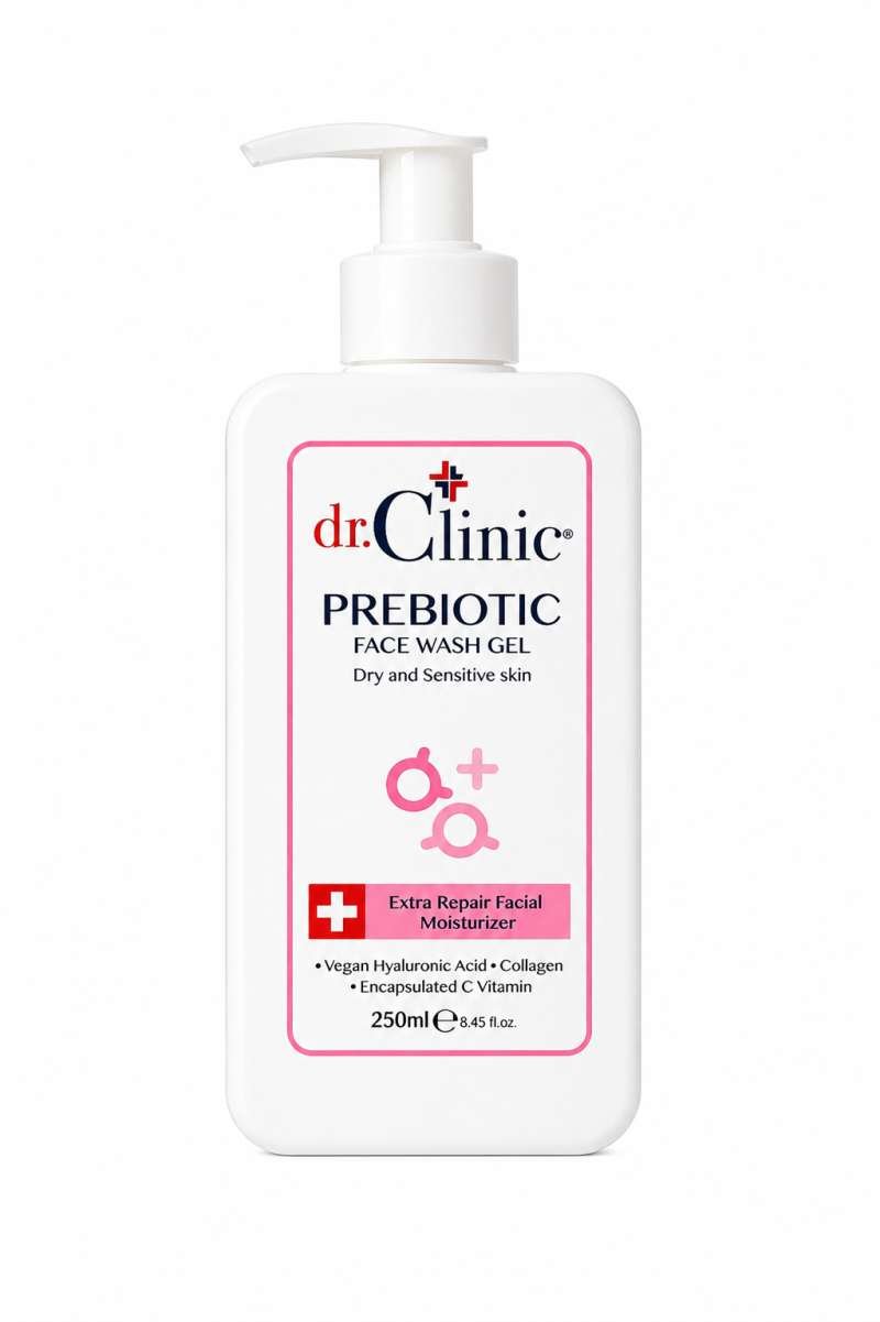 غسول د. كلينك بريبايوتك للبشرة الجافة والحساسة ( Dr. Clinic Prebiotic Face Wash Gel )